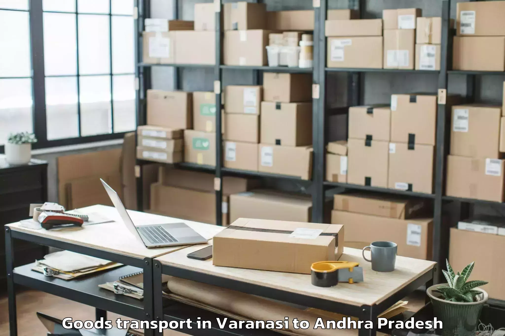 Expert Varanasi to Samarlakota Goods Transport